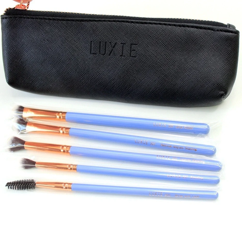 Luxie | Periwinkle 5pc makeup eye brush set
